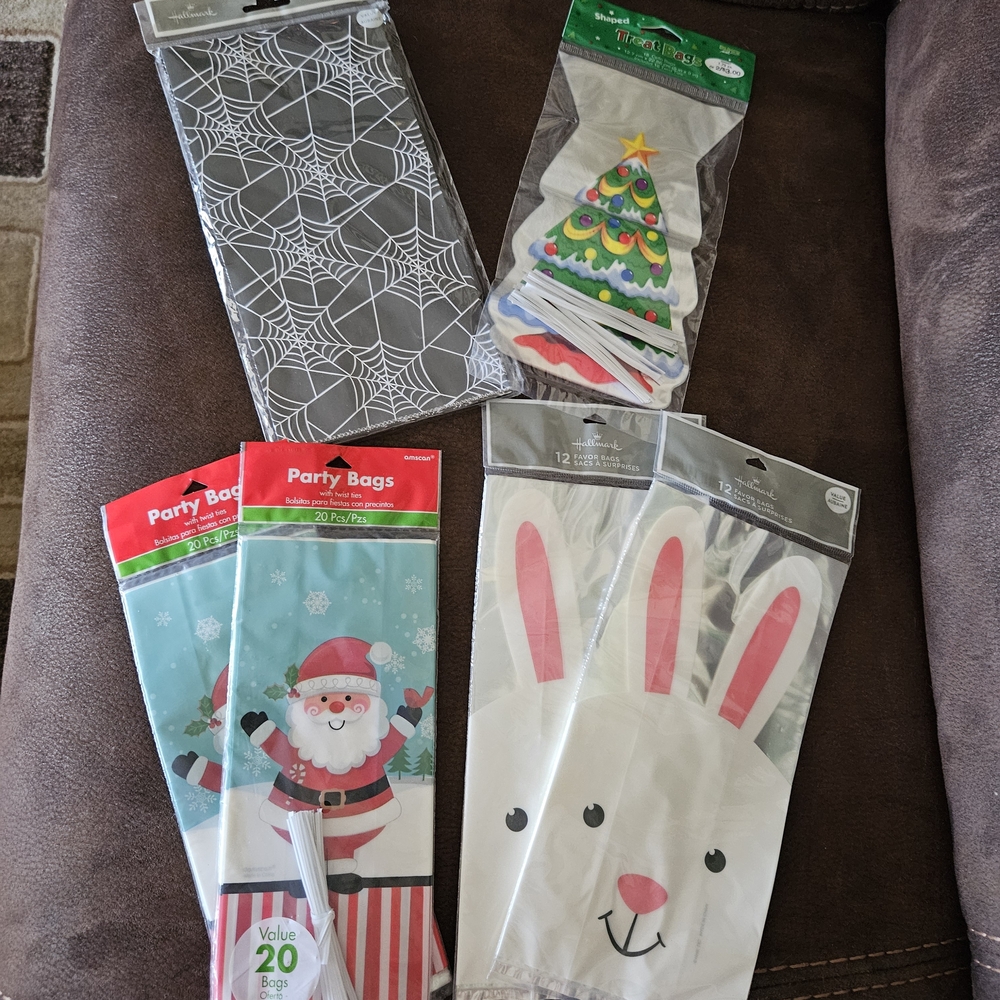 Festive Party Bags Set -  Christmas, Easter & Halloween Designs